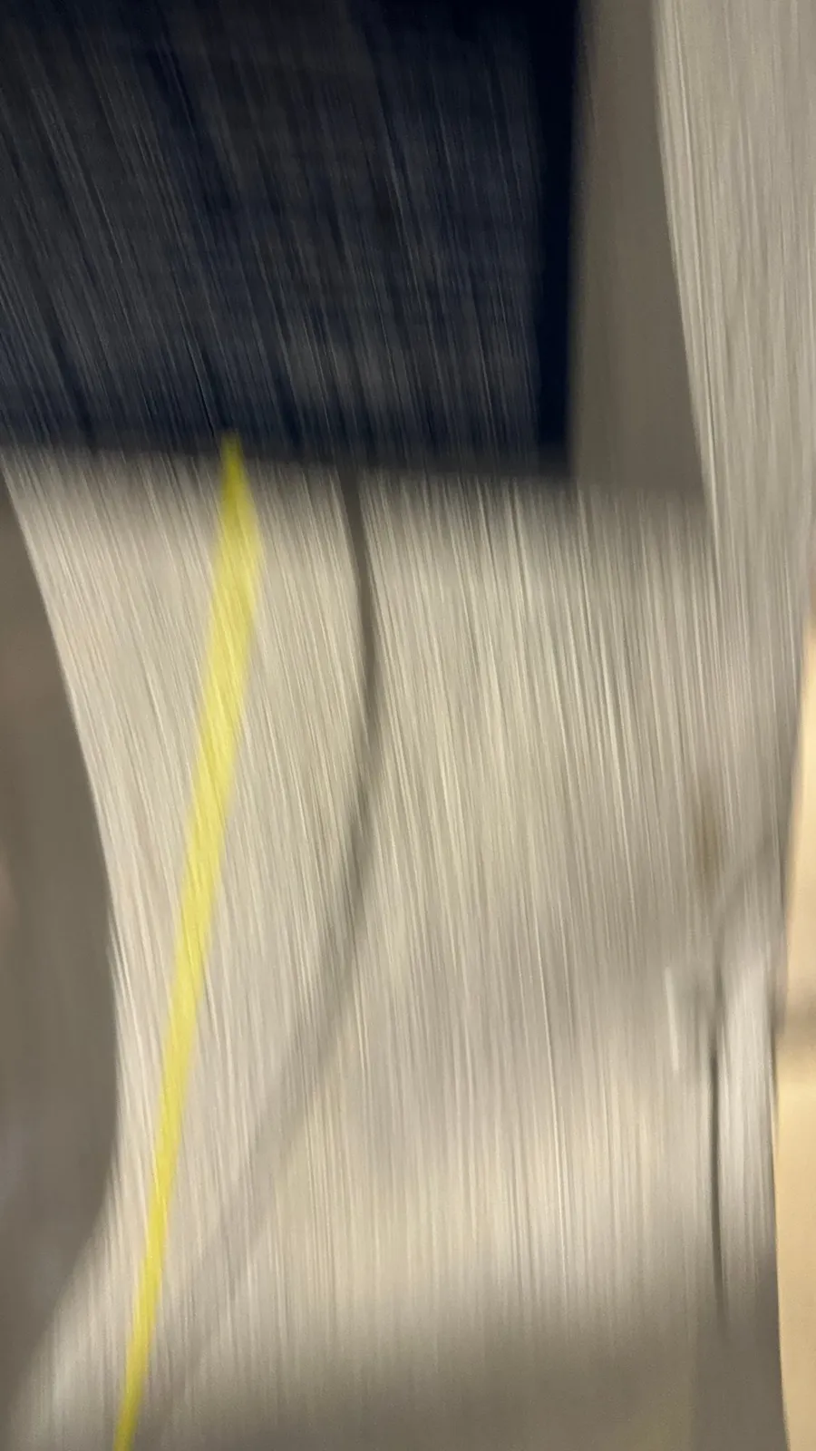 Motion blur with a yellow stripe, abstract