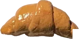 Clay croissant magnet